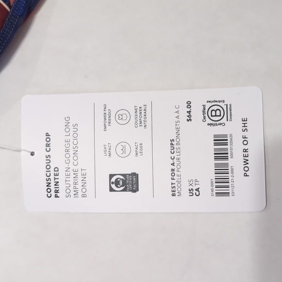 NWT Athleta CONSCIOUS CROP BRA A-C - Picture 3 of 6